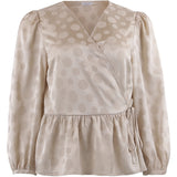 Continue Bea Dot Wrap Blouse
