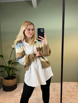 PCKINNA Knit Cardigan - Tigers Eye/Falcon Cha