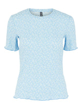 PCVOLIPE top - Vista blue/flower