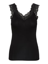 PCBARBERA LACE TOP NOOS BC - Black