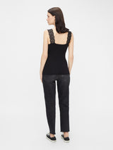 PCBARBERA LACE TOP NOOS BC - Black