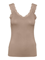 PCBARBERA LACE TOP NOOS BC - Warm Taube