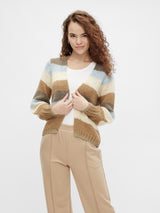 PCKINNA Knit Cardigan - Tigers Eye/Falcon Cha