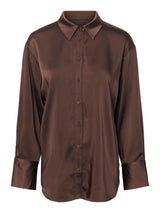 YASVIMA LS SHIRT - Seal Brown