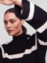 YASASTA LS KNIT PULLOVER - Black