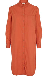 Basic Apparel - Vilde Shirt dress ginger spice