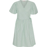 carola wrap dress - green