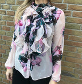 Saint Tropez - Skjorte med flæser