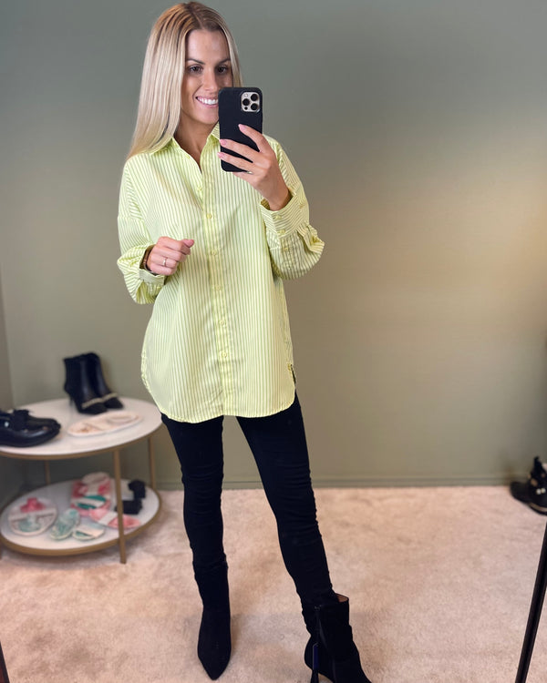 Sonja stripe shirt - Lime