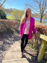 YASFESTIVAL Oversize blazer - Fuchsia