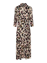 YASSAVANNA long shirt dress - mellow rose/liro print