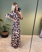 YASSAVANNA long shirt dress - mellow rose/liro print