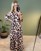 YASSAVANNA long shirt dress - mellow rose/liro print