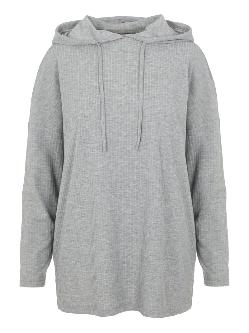 PCRIBBI - Bluse - Light Grey Melange