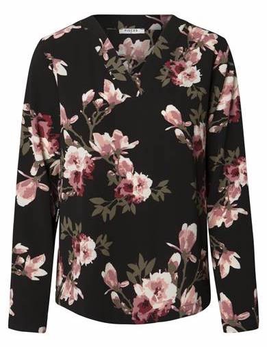 PIECES - PCLONA bluse med blomster