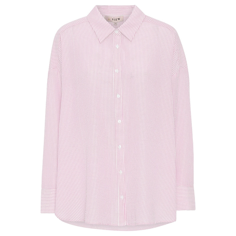 A-View - Sonja shirt - Pink/White