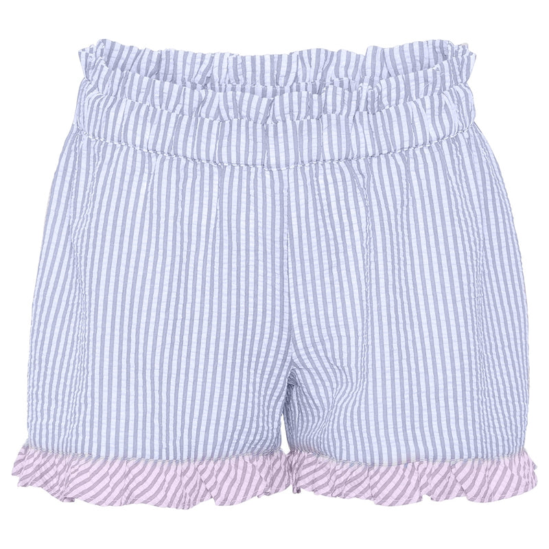 A-View - Salvador shorts-Blue stripe with purple