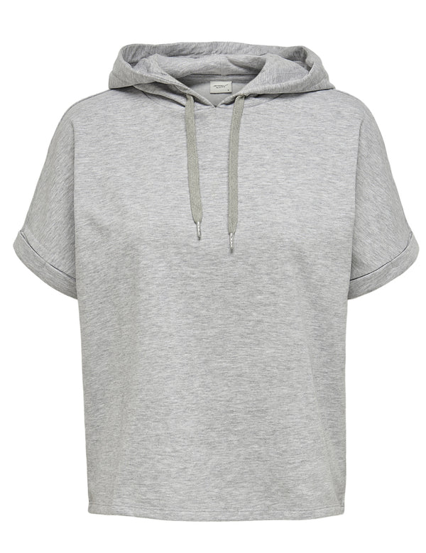 JDYCINDI - HOOD SWEAT - Light Grey Mela/MELANGE