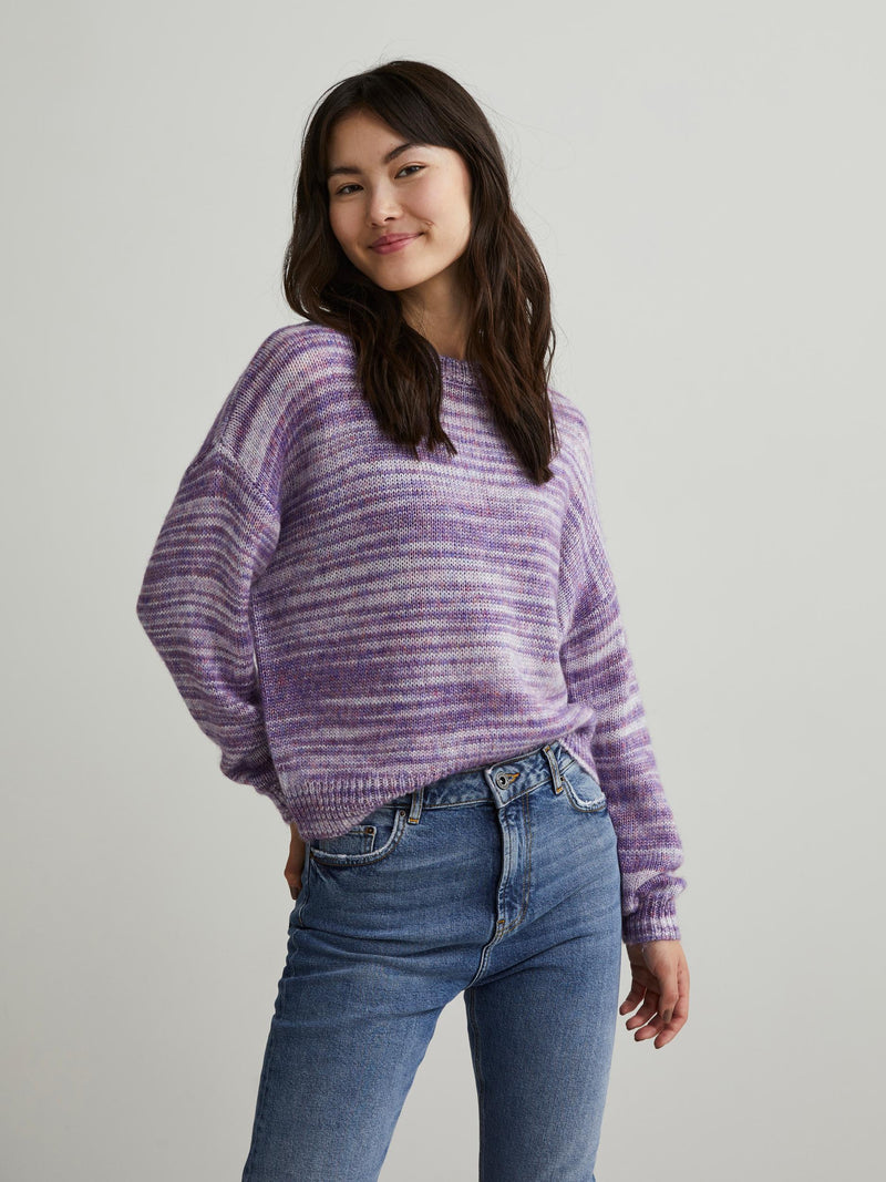 PCKYE O-Neck Knit - Gentian Violet