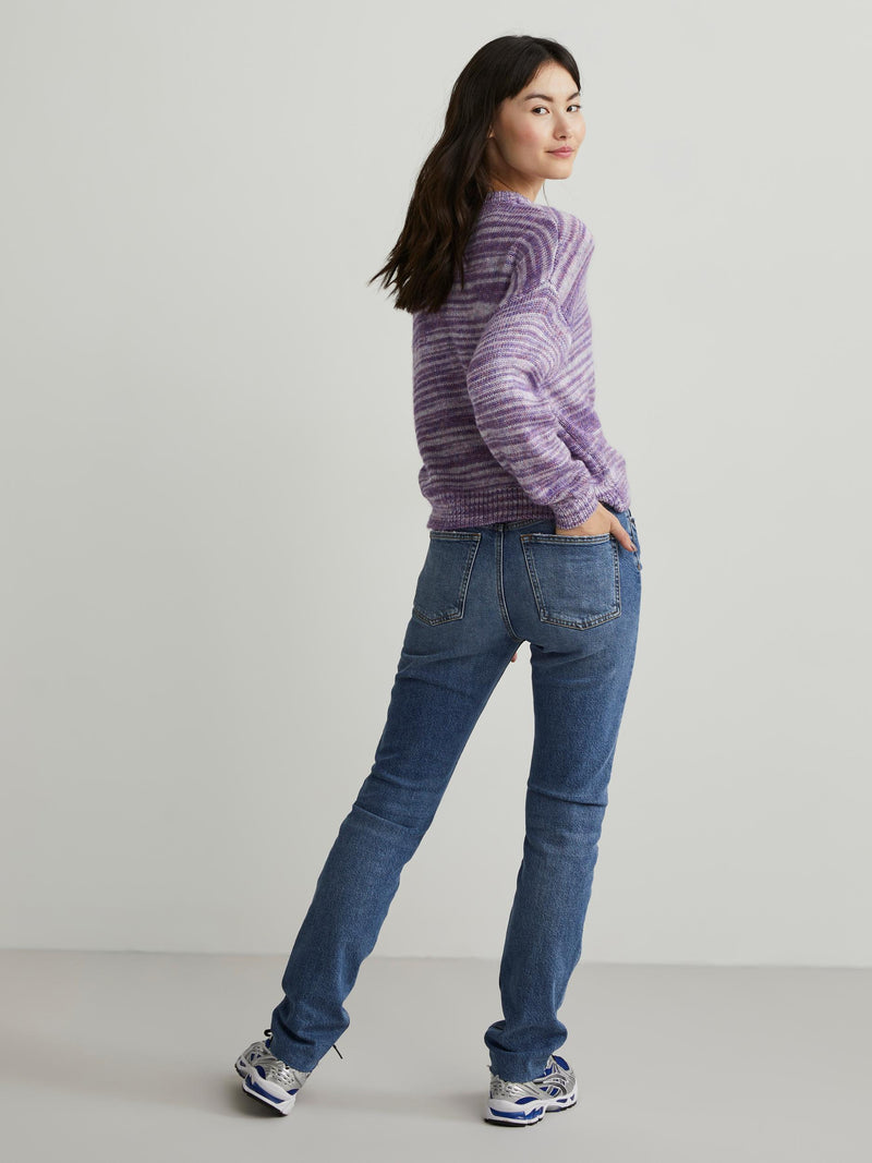 PCKYE O-Neck Knit - Gentian Violet