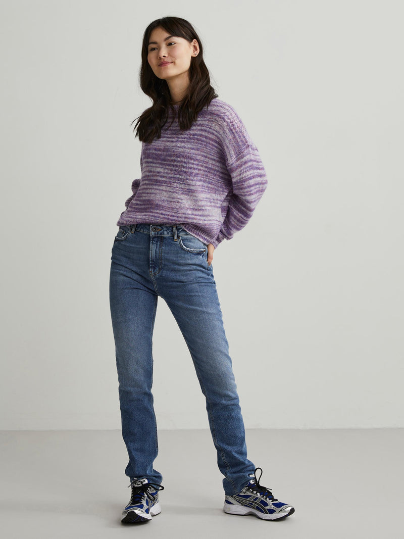 PCKYE O-Neck Knit - Gentian Violet