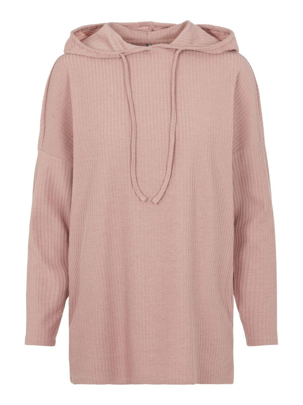 PCRIBBI - Langærmet hoodie (Misty Rose)