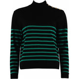 CONTINUE SISSA - Black with green stripe