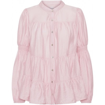 CONTINUE - Sanna Solid bluse (Rose)