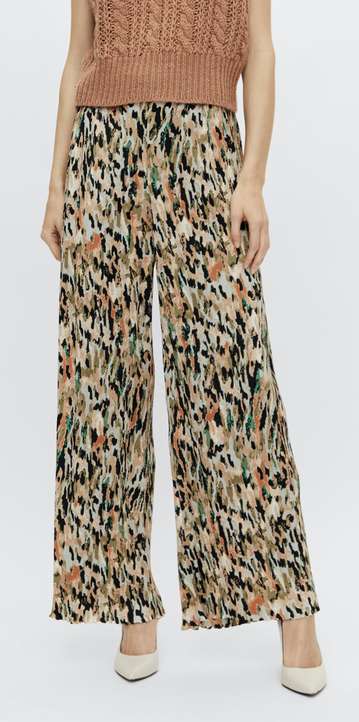 YASCANTHA - HW Wide Pants - Eggnog/Cantha