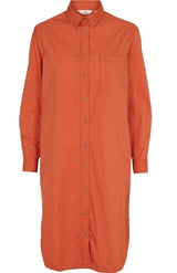 Basic Apparel - Vilde Shirt dress ginger spice