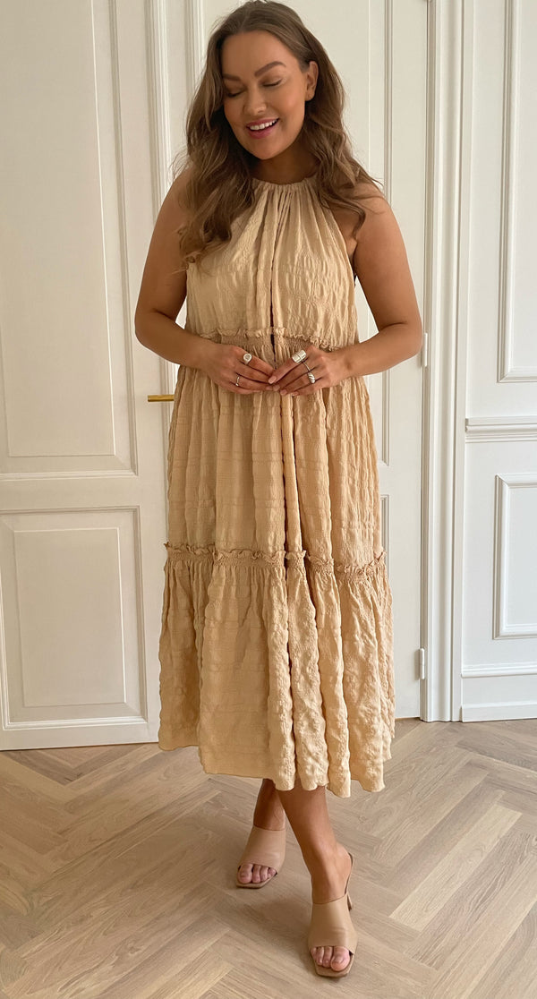Long abbi dress - beige