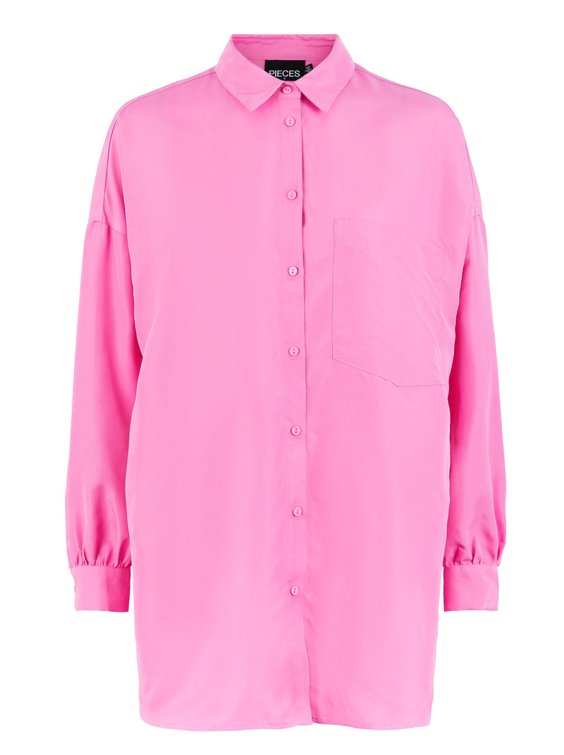 PCCHRILINA - Oversized skjorte - Prism Pink