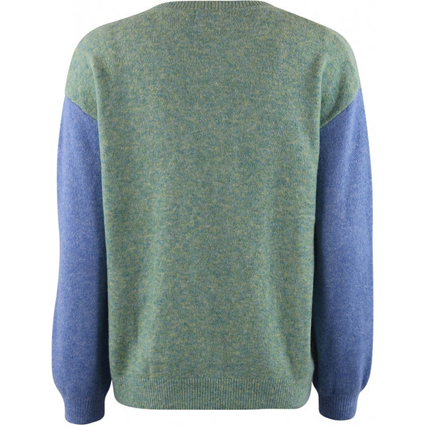CONTINUE Blend 2 colour knit - green/blue